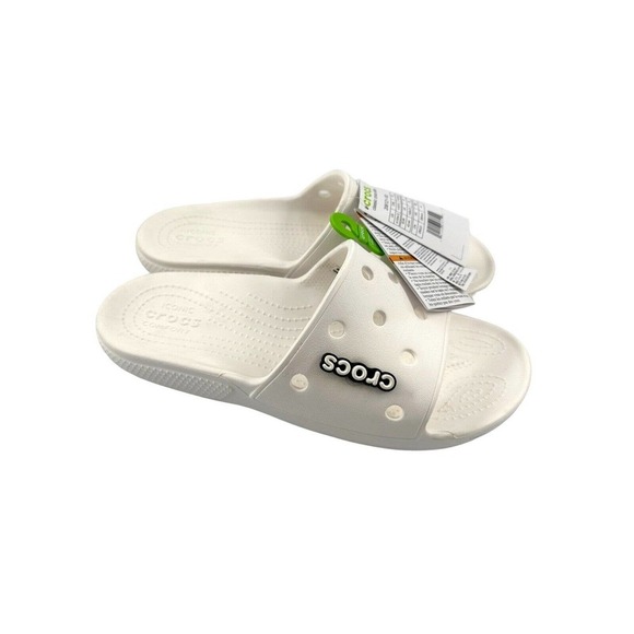 Crocs Classic Slide Sandals, Size Women\'s 12, Men\'s 10, White main image 12